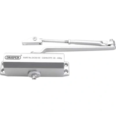 Image of Draper Adjustable Automatic Door Closer for Doors Between 25kg and 45kg