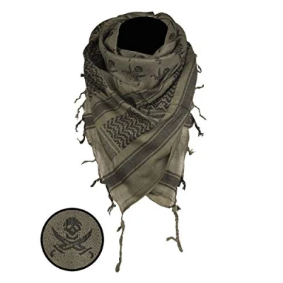 Image of Mil Tec Men&#039;s Modetørklæde 12609101 Fashion Scarf, Olive/Black, One Size EU