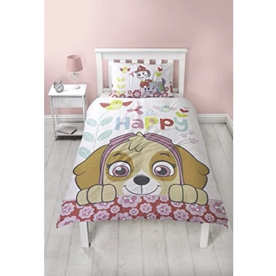 Image of Paw Patrol Bright Single Duvet Cover Set Happy Sky Design Two Sided Reversible