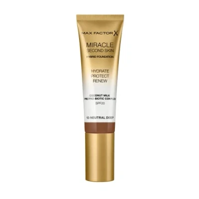 Image of Max Factor Miracle Second Skin Hydrating Foundation, Neutral Deep 30 ml