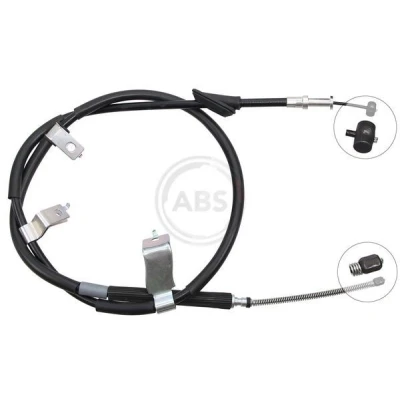 Image of 26051AE000, 26051AE040 Brake Cable A.B.S. K16668 1727mm Disc