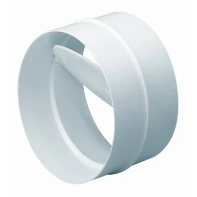 Image of Ducting Non Return Valve 100mm Round Rigid Pipe Connector with Shutter KO100 22