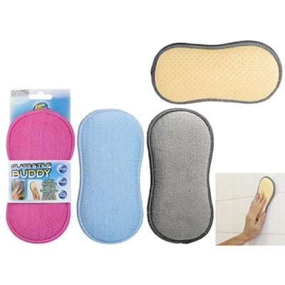Image of Versatile &amp; Vibrant Glass Tile Buddy 2 In 1 Pad Assorted Colors (1 Pc.) Premium Quality Scratch Free Cleaning Solution for Sparkling Surfaces