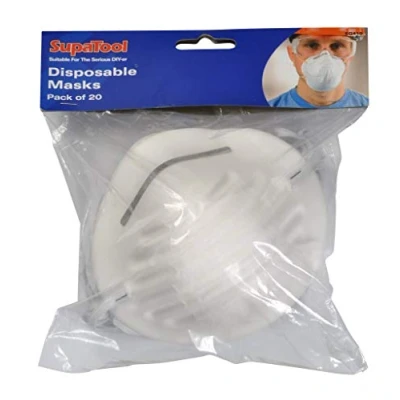 Image of SupaTool Nuisance Dust Mask Disposable Cleaning Molded Face Masks Respirator X 20