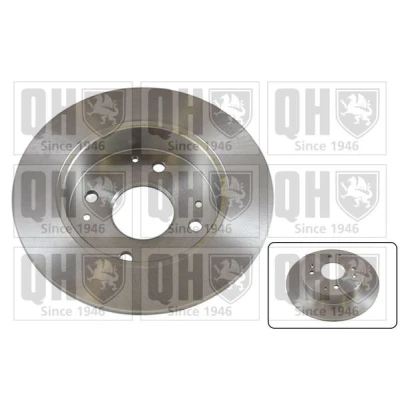 Image of 42510SM4950, 42510SMA950, 42510SN7000, 42510SV1A00, 42510SV4A00 Brake disc QUINTON HAZELL BDC3784 260mm 10mm 4 solid HONDA: CIVIC 6 Aerodeck