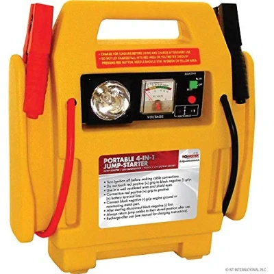 Image of New 12v Portable Car Jump Starter Air Compressor Battery Start Booster Charger Leads 250PSI and 600amp