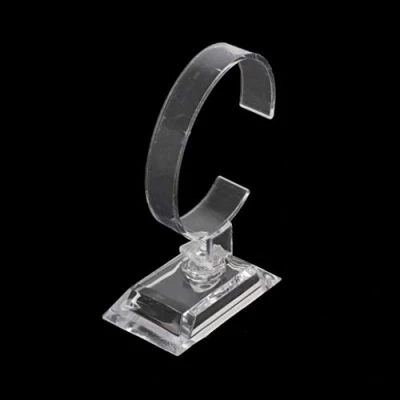 Image of Yushu 1Pc Transparent Watch Stand Holder, Clear Acrylic Bracelet Display Stand, Jewelry Rack, for Retail Shop Showcase