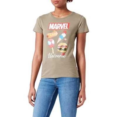 Image of Marvel Women&#039;s Womarcots035 T Shirt, Khaki, L