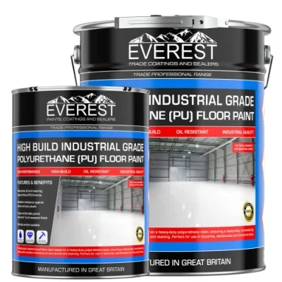 Image of Everest Trade Industrial Concrete Floor Paint High Build Polyurethane Resin Based (Light Grey, 20 Litre)