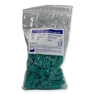 Image of 50 x 28G Manufacturer Confirmed Fully Compatible Lancets for PiC Indolor, Microlet, Freestyle, Abbott, One Touch, SD and many more