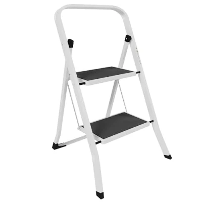 Image of Home Vida 2 Step Steel Portable Folding Heavy Duty Ladder Multi Colour