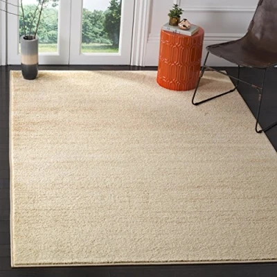 Image of SAFAVIEH Modern Ombre Rug for Living Room, Dining Bedroom Adirondack Collection, Short Pile, in Champagne and Cream, 91 X 152 cm