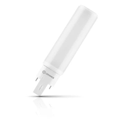 Image of Ledvance LED DULUX® D/E18 PLC E 7W 4 Pin Value Class HF &amp; AC Mains Warm White Frosted