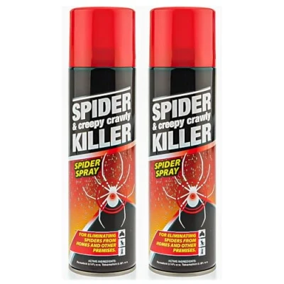 Image of Karrma Ltd. 2 X 200ml Spider &amp; Creepy Crawly Insect Killer Spray No More Spiders For Eliminating From And Other Premises