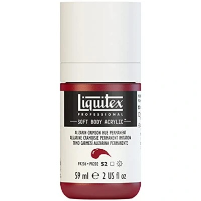 Image of Liquitex Acrylic Paint, Crimson Permanent Imit, 59 ml (Pack of 1)