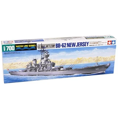 Image of TAMIYA TAM31614 Wasserfahrzeug 1:700 US New Jersey Battleship WL, Model Making, Crafts, Hobby, Gluing, Plastic Kit, Multicoloured
