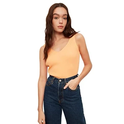 Image of Trendyol FeMan Regular fit Bodycon Scoop Neck Knitwear Blouse