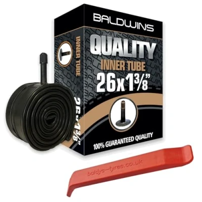 Image of 26&quot; x 1 3/8&quot; Baldwins Cycle/Bike Inner Tube Schrader/Car Type Valve