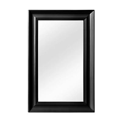 Image of Premier Housewares Urban Wall Mirror, Matte, Black, 4 x 60 90 cm