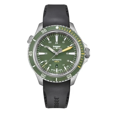Image of Traser Men Analog Quartz Watch with Rubber Strap 110326