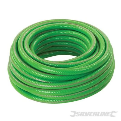 Image of Silverline Heavy Duty Reinforced PVC Garden Hose 30m