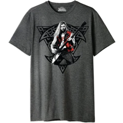 Image of Marvel Men&#039;s Metlatmts011 T Shirt, Charcoal, S