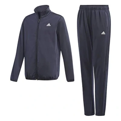 Image of adidas Unisex Kids Tracksuit gn3976 Tracksuit, Top:legend ink/white Bottom:LEGEND INK F17/WHITE, 10 Years UK