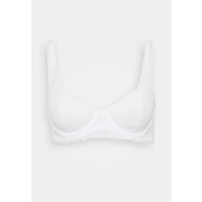 Image of DIM Women&#039;s Daily Lace Bra Underwired Openwork Floral Support and Comfort White 34B