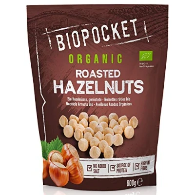 Image of Biopocket Organic Roasted Hazelnuts 600g