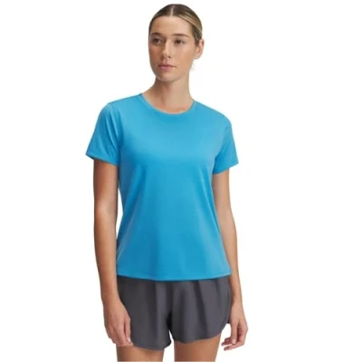 Image of Under Armour UA Launch Shortsleeve Ether Blue / Reflective LG