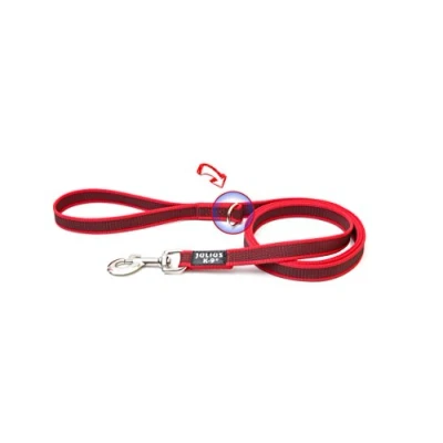 Image of Color &amp; Gray Super Grip Leash with Handle, and D Ring, 20 mm x 1,8 m, Red