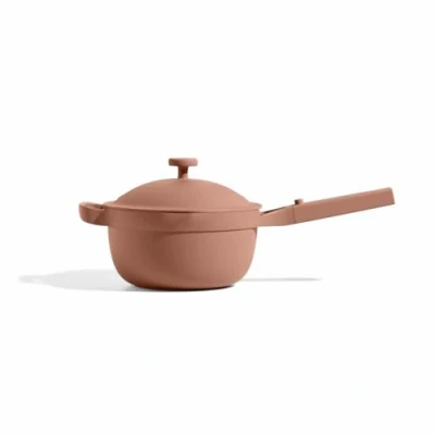 Image of Our Place Perfect Pot Mini 2.4L Nonstick Ceramic Sauce Pan with Lid Versatile Cookware for Stovetop and Oven Steam, Bake, Braise, Roast PTFE PFOA Free Toxin Free, Easy to Clean Spice