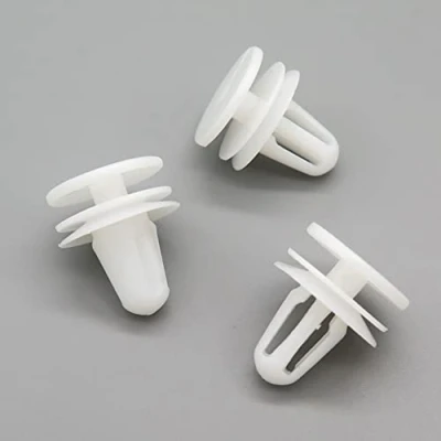 Image of VVO Fasteners White Plastic Tailgate Lining Clips &amp; Boot Lid for Citroen C4 Picasso, (Pack of 10)