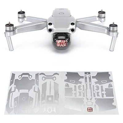 Image of Wrapgrade Main Unit Skin DJI Compatible with Air 2S (AIRFORCE SILVER)