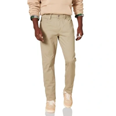 Image of Amazon Essentials Men&#039;s Athletic Fit 5 Pocket Stretch Twill Trouser (Available in Big &amp; Tall), Khaki Brown, 36W / 31L