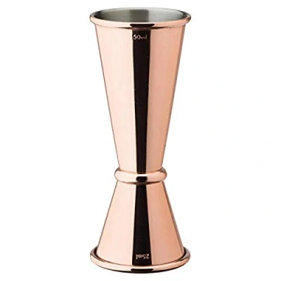 Image of Utopia Copper Plated Jigger Measure Set of 6 Stainless Steel Spirit with 25ml and 50ml Measures