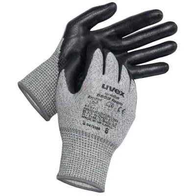 Image of Uvex Ruvex Uni6659F_10 Protective Gloves, Black White Grey, Size