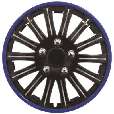 Image of Streetwize Lightning Gloss Blue/Black Sports Premium 14 in. Wheel Trim Automotive Exterior Car Accessories