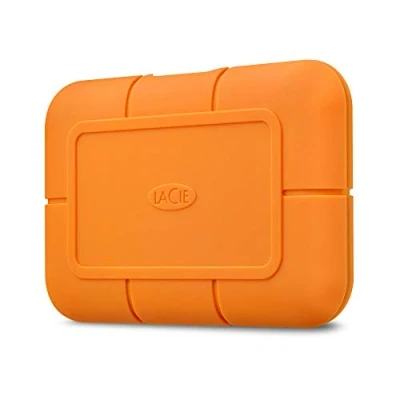Image of LaCie Rugged SSD 4TB, External SSD, USB C, Thunderbolt 3, Extreme water and 3m drop resistance, Mac, PC, 5 year Rescue Services (STHR4000800)