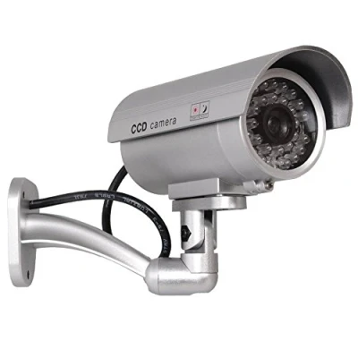 Image of Maclean IR9000 Security Camera Dummy Alarm System Waterproof LED Video Silver