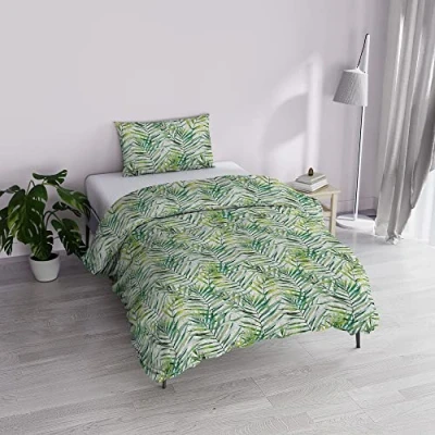 Image of Italian Bed Linen MB Home Basic “Dafne Duvet Cover Set, Honolulu, Single