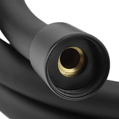 Image of 1.5m Black Long Shower Head Hose Tubes Flexible Matte PVC Bathroom Toilet Handheld Showerhead Sprayer Extension Replacement Explosion Proof