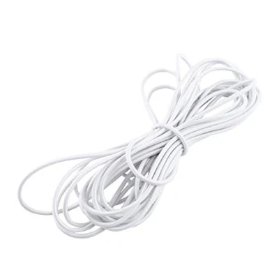 Image of Black/White 5M/10M Elastic Bungee Cord Nylon Cords Kayak Stretch String Rope Tie Down Trailer Strap(5mm*10M White)