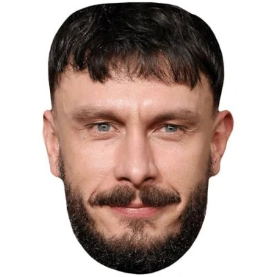 Image of Richard Gadd (Beard) Celebrity Mask, Flat Card Face, Fancy Dress Mask