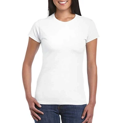 Image of Gildan Ladies Soft Style Short Sleeve T Shirt (XL) (White)