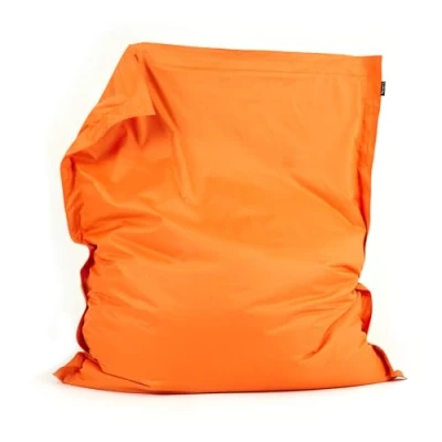 Image of Bean Bag Bazaar XXL Bag, Orange, Giant Chair, 180cm x 140cm, Large Bags, Indoor Outdoor Bags for Adults with Filling, Lounge or Garden Gaming Lounger Chair