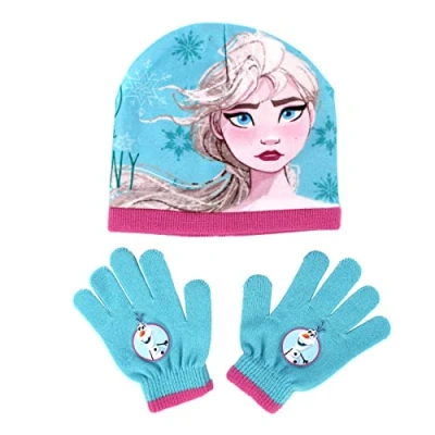 Image of Disney Frozen Hat and Glove Set Age 2 6 piece Winter Years Elsa Find Your Destiny, Pink