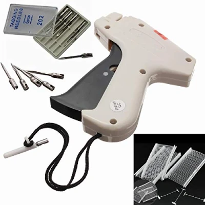 Image of Clothes Garment Price Label Tagging Tag Gun Machine with 1000 Barbs and 5 Steel Needles