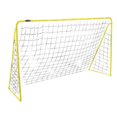 Image of Kickmaster Premier Football Goal 6Ft Powder Coated Steel Frame, Ultra Strong 3 ply High Density Netting Perfect for Outdoor Soccer Play Ideal Skill Development Easy Assembly.