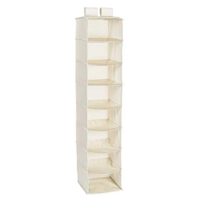 Image of Honey Can Do SFT 01253 Hanging Closet Organizer, Natural, 8 Shelf